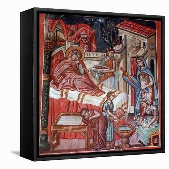 Birth of the Virgin Mary, 1494-Philippos Goul-Framed Stretched Canvas