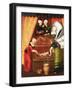 Birth of the Virgin Mary, 1518-Lucas the Elder Cranach-Framed Giclee Print