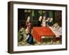 Birth of the Virgin Mary, from Scenes from the Life of the Virgin Mary (Detail)-Master of Aquisgrana-Framed Giclee Print