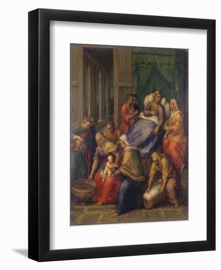 Birth of the Virgin Mary (Nascita Di Maria Vergine)-Sebastiano Filippi (Bastianino)-Framed Giclee Print