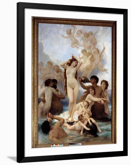 Birth of Venus, 1879 (Oil on Canvas)-William-Adolphe Bouguereau-Framed Giclee Print