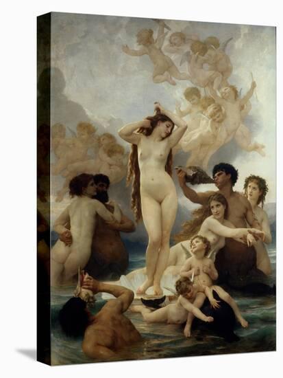 Birth of Venus, 1879-William Adolphe Bouguereau-Stretched Canvas