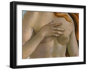 Birth of Venus, Detail of Breasts and Hands-Sandro Botticelli-Framed Giclee Print