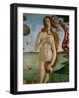 Birth of Venus (Detail of Venus), 1486, Tempera on Canvas-Sandro Botticelli-Framed Giclee Print