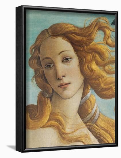 Birth of Venus, Head of Venus-Sandro Botticelli-Framed Art Print