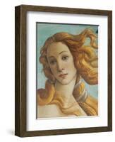 Birth of Venus, Head of Venus-Sandro Botticelli-Framed Art Print