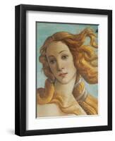 Birth of Venus, Head of Venus-Sandro Botticelli-Framed Art Print