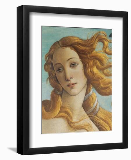 Birth of Venus, Head of Venus-Sandro Botticelli-Framed Art Print