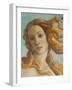 Birth of Venus, Head of Venus-Sandro Botticelli-Framed Art Print