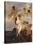 Birth of Venus (Venus Emerges from Waves)-Ettore Tito-Stretched Canvas