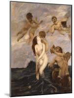 Birth of Venus (Venus Emerges from Waves)-Ettore Tito-Mounted Art Print