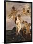 Birth of Venus (Venus Emerges from Waves)-Ettore Tito-Framed Art Print