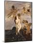 Birth of Venus (Venus Emerges from Waves)-Ettore Tito-Mounted Art Print