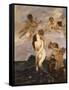 Birth of Venus (Venus Emerges from Waves)-Ettore Tito-Framed Stretched Canvas