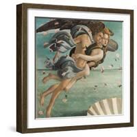 Birth of Venus, Zephyrus and Aura-Sandro Botticelli-Framed Art Print