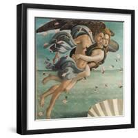 Birth of Venus, Zephyrus and Aura-Sandro Botticelli-Framed Art Print