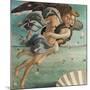 Birth of Venus, Zephyrus and Aura-Sandro Botticelli-Mounted Art Print