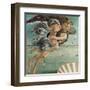 Birth of Venus, Zephyrus and Aura-Sandro Botticelli-Framed Art Print