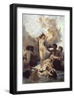 Birth of Venus-William Adolphe Bouguereau-Framed Premium Giclee Print