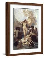 Birth of Venus-William Adolphe Bouguereau-Framed Premium Giclee Print