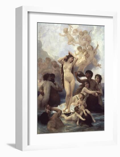 Birth of Venus-William Adolphe Bouguereau-Framed Premium Giclee Print