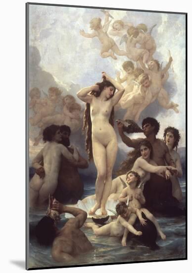 Birth of Venus-William Adolphe Bouguereau-Mounted Premium Giclee Print