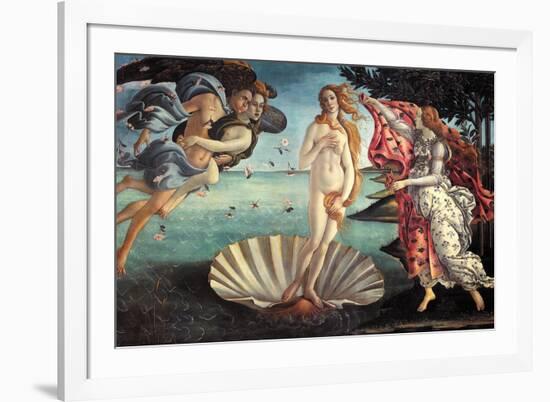 Birth of Venus-Sandro Botticelli-Framed Premium Giclee Print