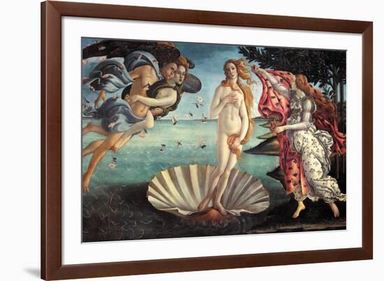 Birth of Venus-Sandro Botticelli-Framed Premium Giclee Print