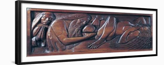 Birth, Wooden Bed Panel, 1894-96-Georges Lacombe-Framed Giclee Print