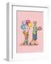 Birthday Balloons - Alfie Illustrated Print-Shirley Hughes-Framed Art Print