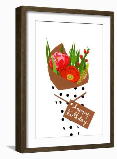 Birthday bouquet, 2014-Isobel Barber-Framed Giclee Print