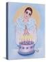 Birthday Cake - Enhanced-Judy Mastrangelo-Stretched Canvas