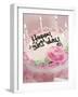 Birthday Cake With Lit Candles-Tom Grill-Framed Photographic Print