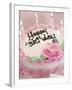 Birthday Cake With Lit Candles-Tom Grill-Framed Photographic Print