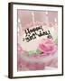 Birthday Cake With Lit Candles-Tom Grill-Framed Photographic Print