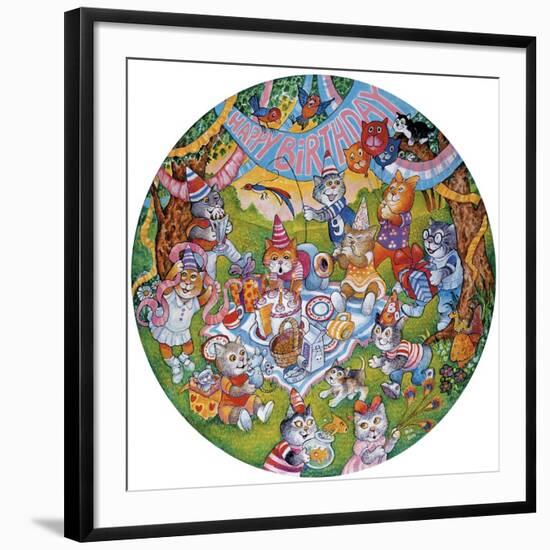 Birthday Cats-Bill Bell-Framed Giclee Print