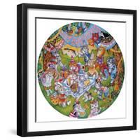 Birthday Cats-Bill Bell-Framed Giclee Print