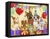 Birthday dogs-MAKIKO-Framed Stretched Canvas