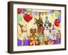 Birthday dogs-MAKIKO-Framed Giclee Print