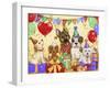 Birthday dogs-MAKIKO-Framed Giclee Print