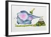 Birthday Elephant, 1998-Maylee Christie-Framed Giclee Print