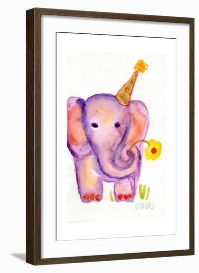 Birthday Elephant-Wyanne-Framed Giclee Print