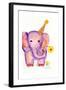 Birthday Elephant-Wyanne-Framed Giclee Print