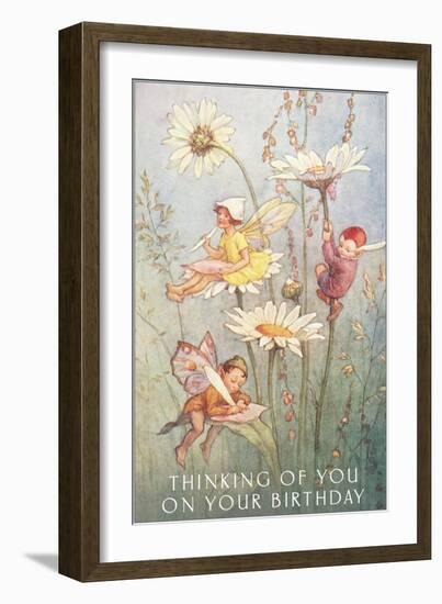 Birthday Fairies-null-Framed Art Print