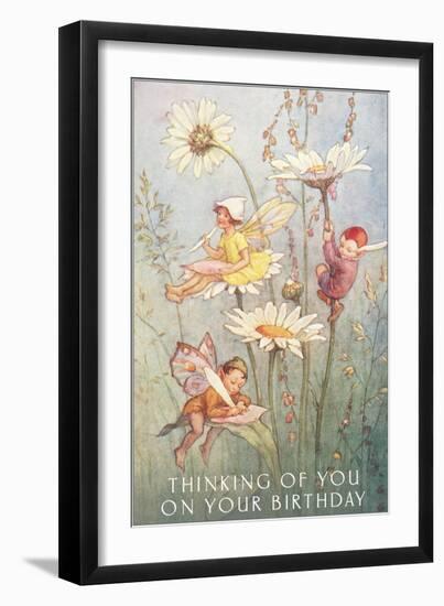 Birthday Fairies-null-Framed Art Print