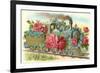 Birthday Greetings, Rose Train-null-Framed Art Print