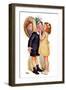 "Birthday Kiss,"March 5, 1938-Frances Tipton Hunter-Framed Giclee Print