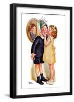 "Birthday Kiss,"March 5, 1938-Frances Tipton Hunter-Framed Giclee Print