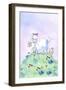 Birthday Lamb-Jennifer Zsolt-Framed Giclee Print