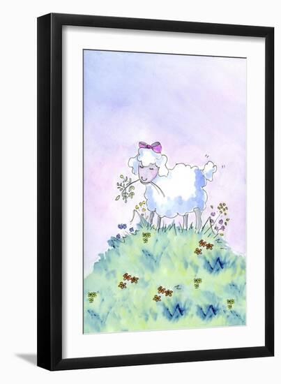 Birthday Lamb-Jennifer Zsolt-Framed Giclee Print